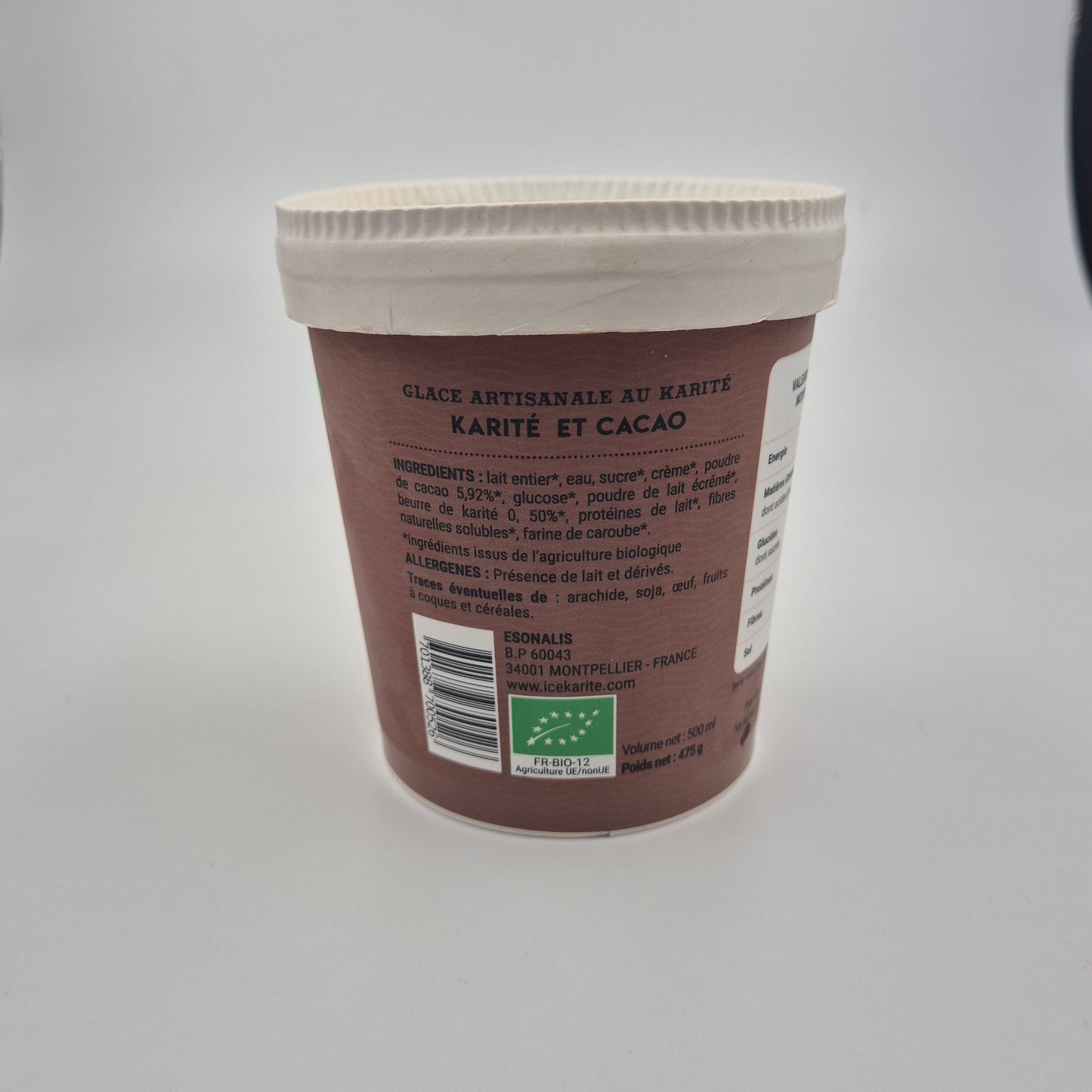 Glace ice karite cacao